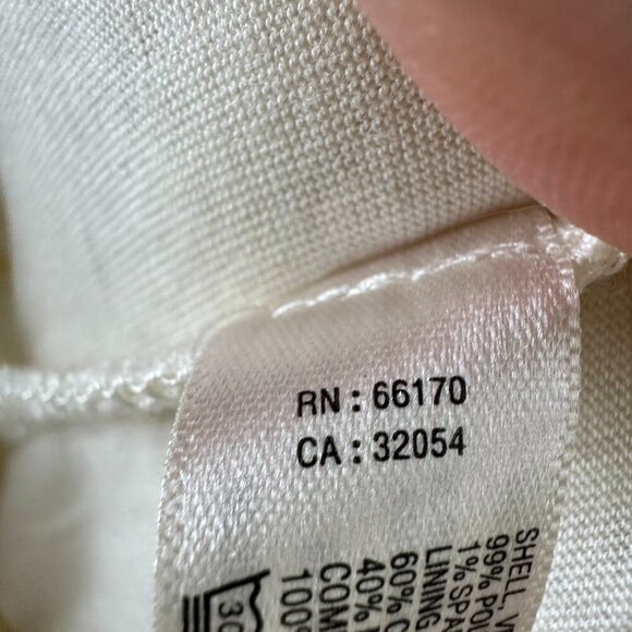 Anthropologie Saturday/Sunday Mission Ivory Quilted Lace Bomber Zip-up Jacket L - Picture 9 of 11